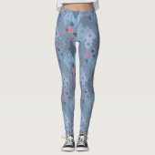 Das hellblaue Flickwerk Leggings (Vorderseite)