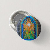 Das helle 3 kirchliche Glasfenster Button (Vorne & Hinten)