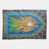 Das helle 3 kirchliche Glasfenster       Geschirrtuch (Horizontal)