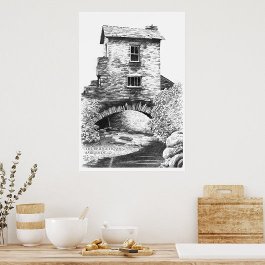 Das helle Bridge House Poster (Küche)