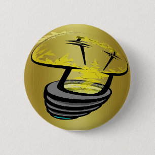 Das helle Cap golden Button