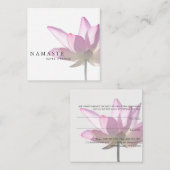 Das helle/rosa Gesundheits-Empfehlung © Lotuss Quadratische Visitenkarte (Vorne/Hinten)