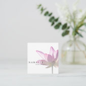 Das helle/rosa Gesundheits-Empfehlung © Lotuss Quadratische Visitenkarte (Stehend Vorderseite)