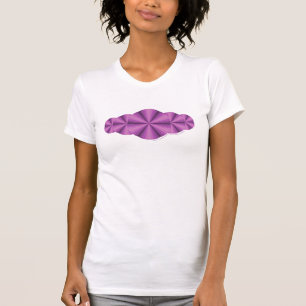 Das helle Shirt der optische Illusions-lila Frauen