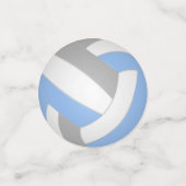 Das hellgraue Team farbenfrohe Kinder-Volleyball-P Konfetti (Klein Vorderseite)