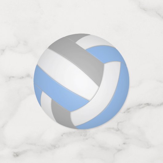 Das hellgraue Team farbenfrohe Kinder-Volleyball-P Konfetti (Klein Vorderseite)