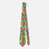 Das hellste bunteste Pixel-Muster Krawatte (Vorderseite)