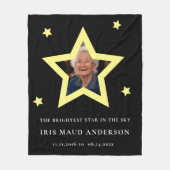 Das hellste Stern-Denkmal für das Foto "Sake" Fleecedecke (Vorderseite)