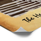 Das Hem seines Kleidungsgedichters Poster (Ecke)