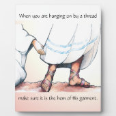 Das Hem von Seinem Garment Plaque Fotoplatte (Vorderseite)