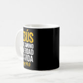 Das Hemd Jesu auf Spanisch Christlich Spanisch Kaffeetasse (Vorderseite Links)