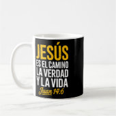 Das Hemd Jesu auf Spanisch Christlich Spanisch Kaffeetasse (Links)