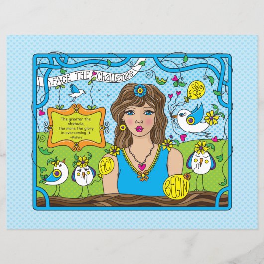 Das herausfordernde_flache Papierblatt 11"x8.5" (Vorderseite)