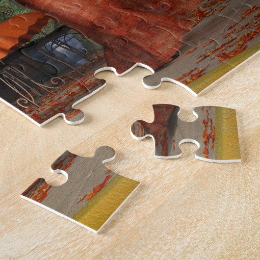 Das Herbst-Braten-Café Puzzle (Seite)