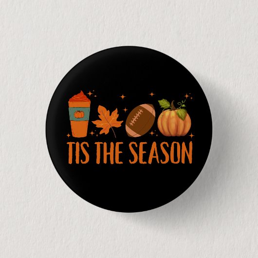 Das HerbstHalloween der Saison Button (Vorderseite)