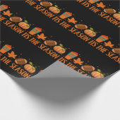Das HerbstHalloween der Saison Geschenkpapier (Ecke)