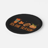 Das HerbstHalloween der Saison Pappteller (Schrägansicht)