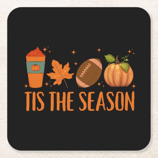 Das HerbstHalloween der Saison Rechteckiger Pappuntersetzer (Vorderseite)