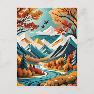 Das Herbstlaub ist ein schöner Anblick, ein Postkarte