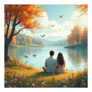 Das Herbstpaar Fotodruck