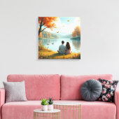 Das Herbstpaar Leinwanddruck (Insitu (Wohnzimmer))