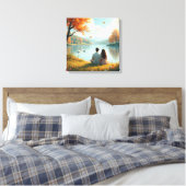 Das Herbstpaar Leinwanddruck (Insitu (Schlafzimmer))