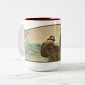 Das Hering-Netz - Keramik 15oz. Tasse (Vorderseite Links)