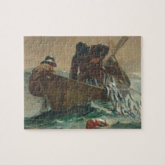 Das Heringnetz, 1885 (Öl auf Leinwand) Puzzle (Horizontal)