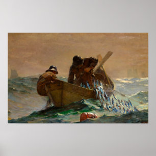 Das Heringsnetz von Winslow Homer Poster