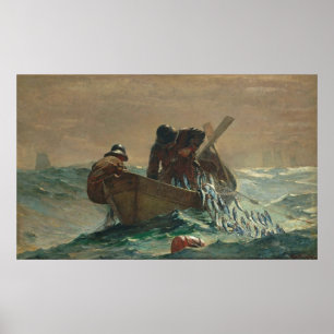 Das Heringsnetz von Winslow Homer Poster