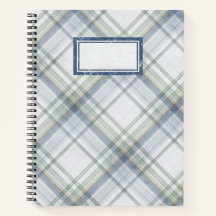 📘 Das Heritage Plaid Spiral Notizbuch