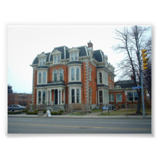 Das Herrenhaus an der Avenue Delaware in Buffalo N Fotodruck