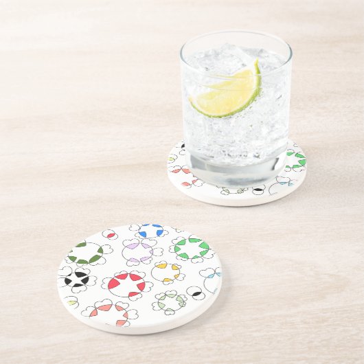 Das Herz am runden Untersetzer (Seite)