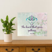 Das Herz, das Gathers gibt Poster