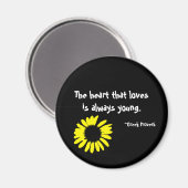 Das Herz, das Lieben..." Magnet (Vorderseite/Rückseite)