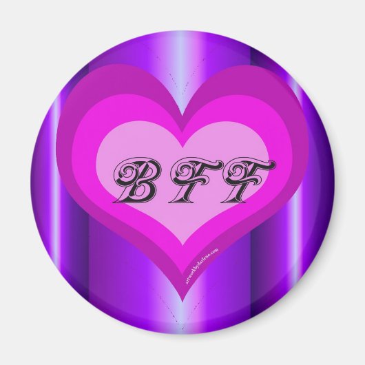 Das Herz der besten Freundschaft Magnet (Vorne)