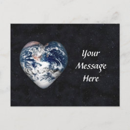 Das Herz der Erde im Universum Postkarte