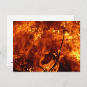 Das Herz der Feuerpostkarte Postkarte (Vorne/Hinten)