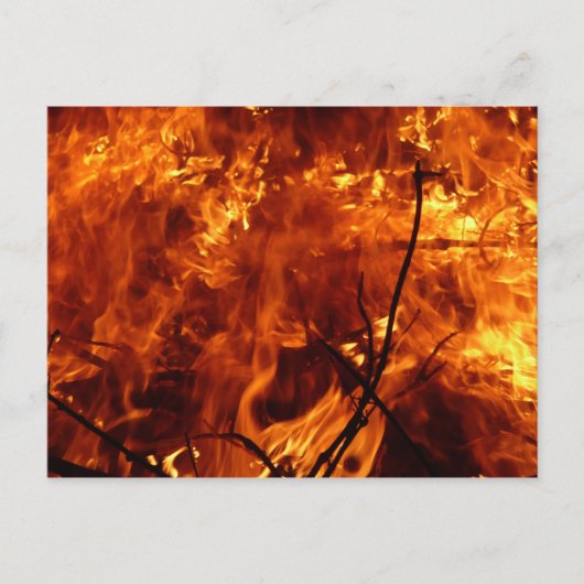 Das Herz der Feuerpostkarte Postkarte (Vorderseite)