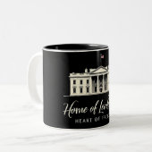 Das Herz der Freiheit Zweifarbige Tasse (Vorderseite Links)