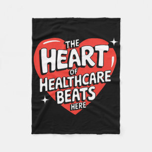 Das Herz der Gesundheitsversorgung schlägt hier Nu Fleecedecke