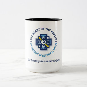 Das Herz der Heilerkaffee-Tasse Zweifarbige Tasse