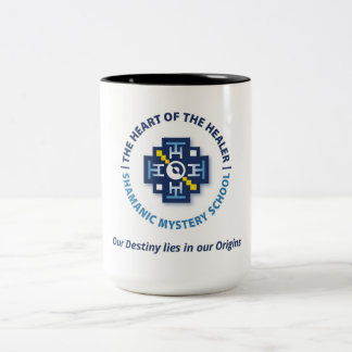 Das Herz der Heilerkaffee-Tasse Zweifarbige Tasse