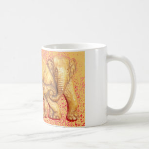 Das Herz der Herde: Elefantenfamilien-Porträt Kaffeetasse