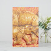 Das Herz der Herde: Elefantenportrait Briefpapier (Stehend Vorderseite)