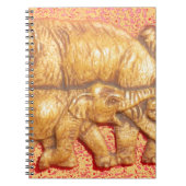 Das Herz der Herde: Elefantenportrait Notizblock (Vorderseite)