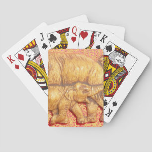 Das Herz der Herde: Elefantenportrait Spielkarten