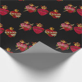 Das Herz der Kartographie der Heiligen Familie Geschenkpapier (Ecke)