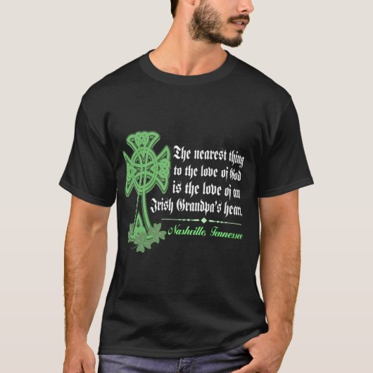 Das Herz-der Männer des irischen Großvaters die T-Shirt (Vorderseite)
