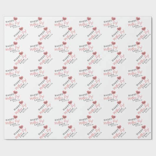 Das Herz der Mutter Geschenkpapier (Flach)